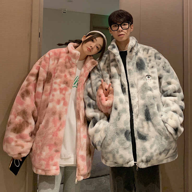 情侣装冬装羊羔毛棉服仿兔毛太空人情侣棉衣外套G972P118女类,男装棉衣,电商A339