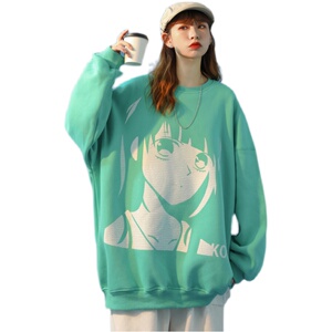 中性风 情侣卫衣ins潮长袖上衣宽松韩版大码外套 G935 P35 女类图片