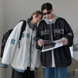 主推秋装 学院风小熊情侣夹克绣花棒球服外套 G950 P88 控118女类图片