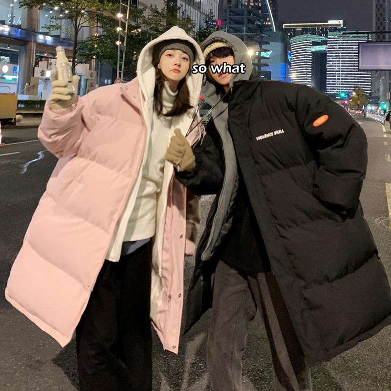 备战双十一中长款过膝棉服假两件加厚情侣棉衣女G910P158女类,男装棉衣,电商A339