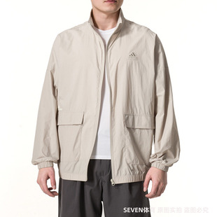 正品Adidas/阿迪达斯男子夏季新款运动休闲立领外套IT3954 IT3955