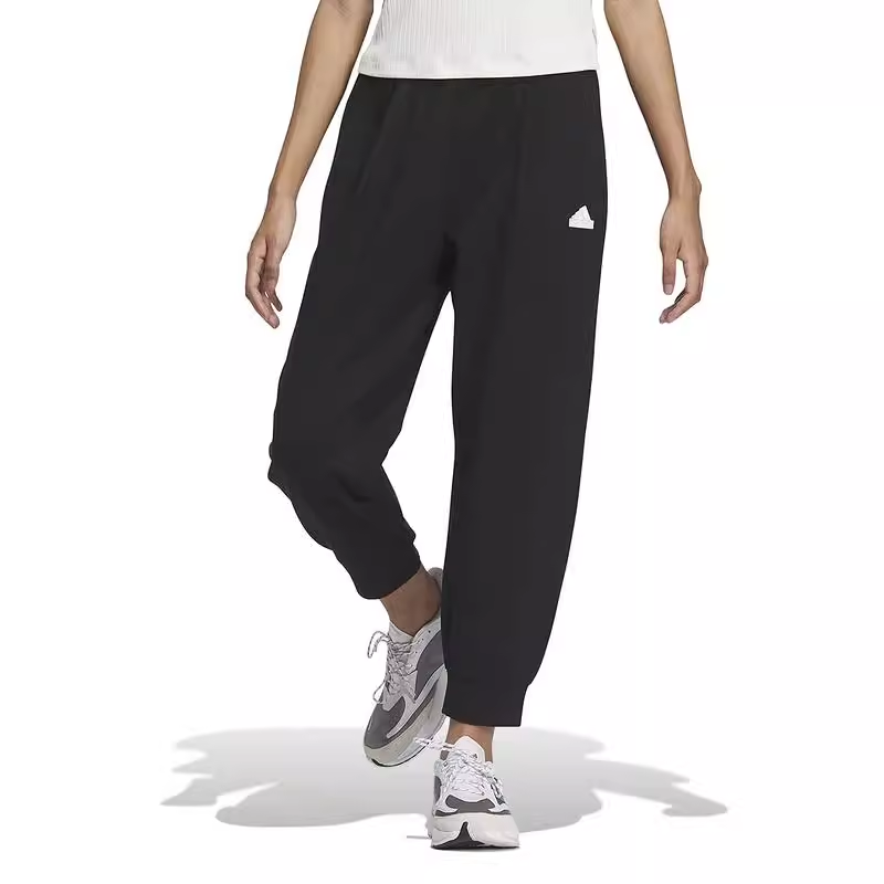正品Adidas/阿迪达斯女子春季简约百搭运动休闲收口长裤 IM8830