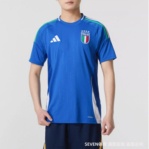正品Adidas/阿迪达斯男夏款圆领意大利足球短袖T恤IN0657 IQ0494