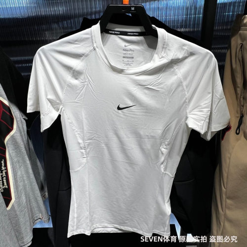 NIKE耐克DRI-FIT男子26夏新款速干休闲紧身短袖训练T恤FB7933-100