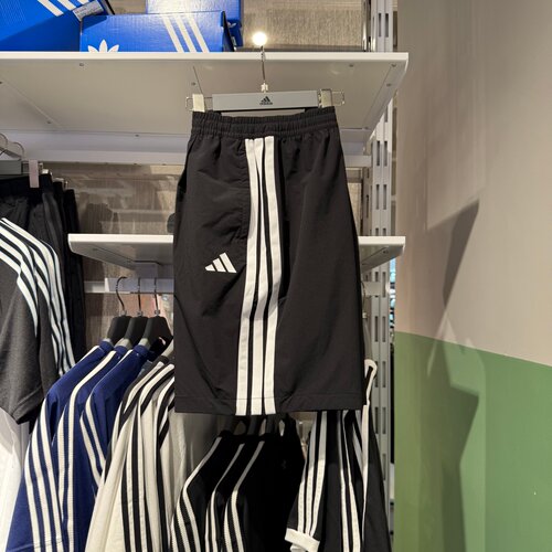 Adidas阿迪达斯短裤男26夏季新款梭织速干透气运动五分裤 KU3149