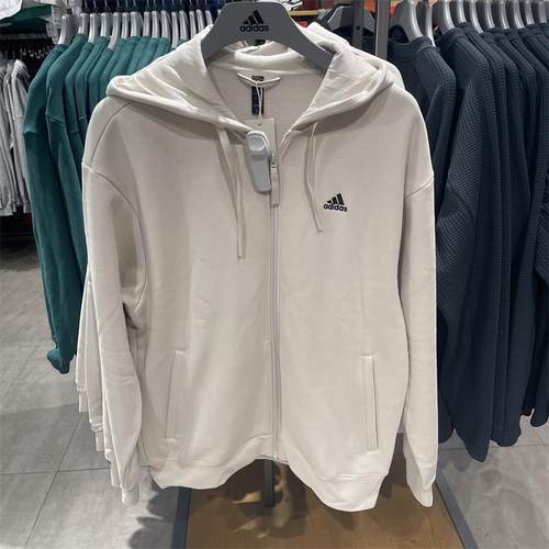 Adidas/阿迪达斯男子春秋拉链连帽运动休闲保暖正品外套IV7604