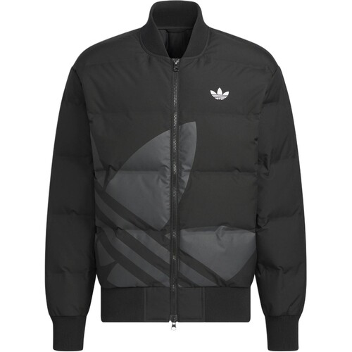 Adidas/阿迪达斯三叶草男女同款棒球领大标羽绒服保暖外套JL8409
