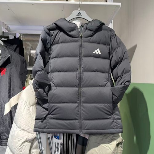 Adidas阿迪达斯男子羽绒服25冬款运动休闲保暖连帽外套夹克KH3993