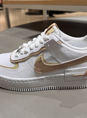Nike耐克女鞋2025春季AF1空军一号马卡龙时尚厚底板鞋 DZ1847-111