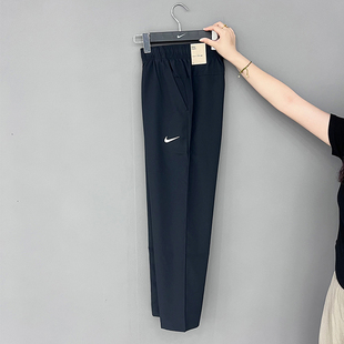 透气 正品 速干休闲黑色宽松直筒运动长裤 耐克男夏季 FB7491 Nike