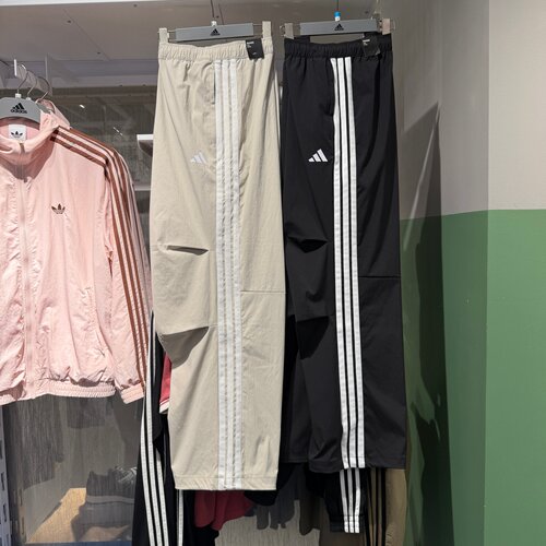 Adidas阿迪达斯男长裤26秋新款三条纹运动休闲直筒伞裤 KX0908