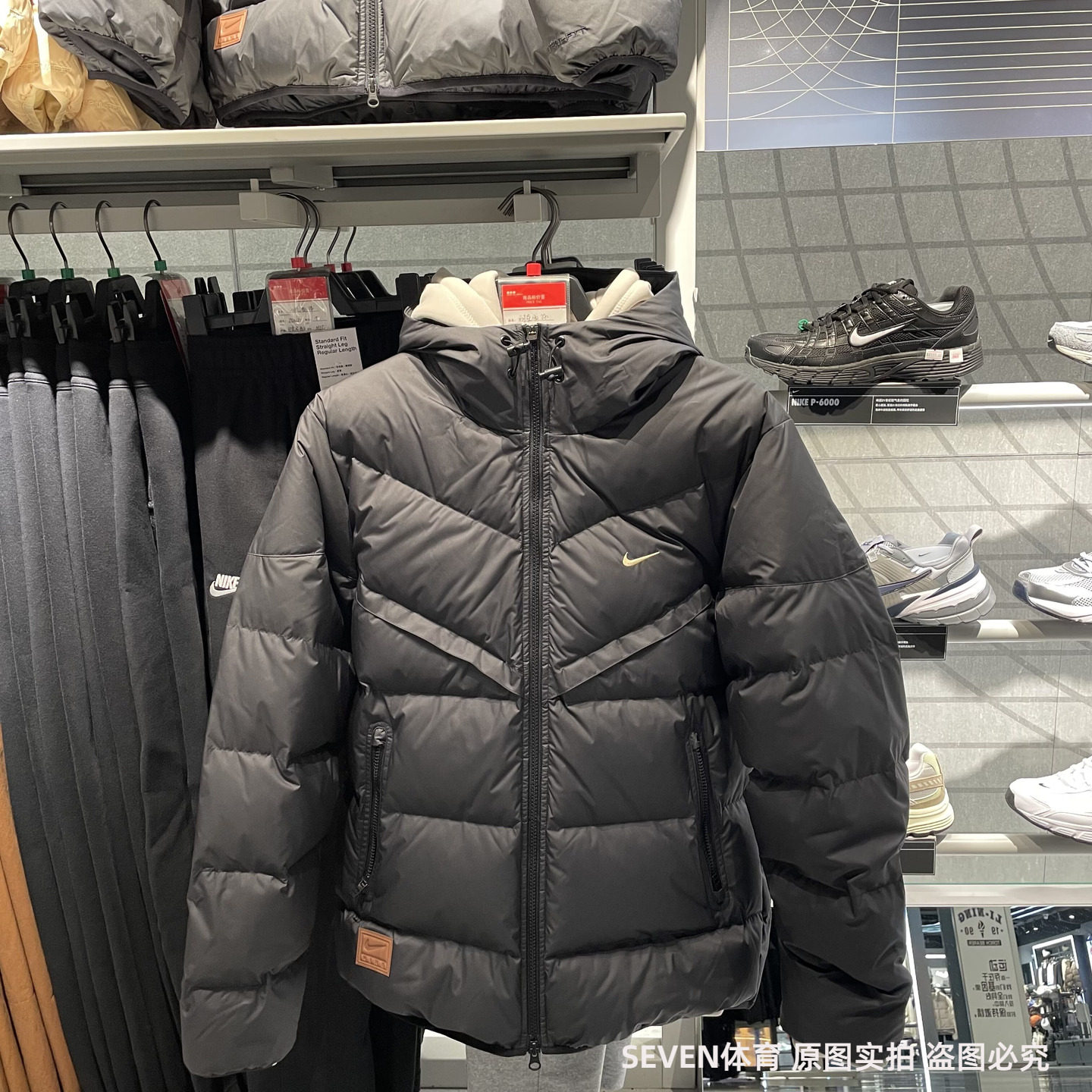 Nike耐克羽绒服男外套短款冬季新款连帽保暖防风夹克HQ4183-010