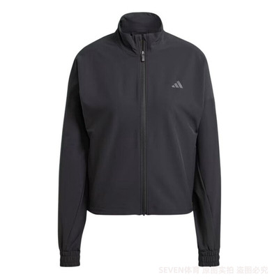 简约百搭运动健身夹克外套女装秋季新款adidas阿迪达斯IW8167
