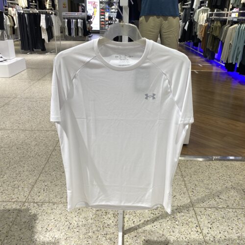 UA安德玛T恤男春季跑步运动服训练上衣圆领半袖短袖1326413-100
