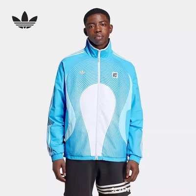 正品Adidas/阿迪达斯三叶草男子秋季新款运动梭织夹克外套JI5143