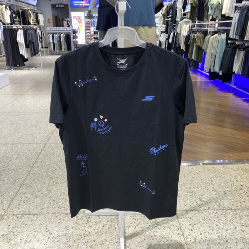 Skechers斯凯奇男装短袖26夏运动休闲T恤P226U029-03K8