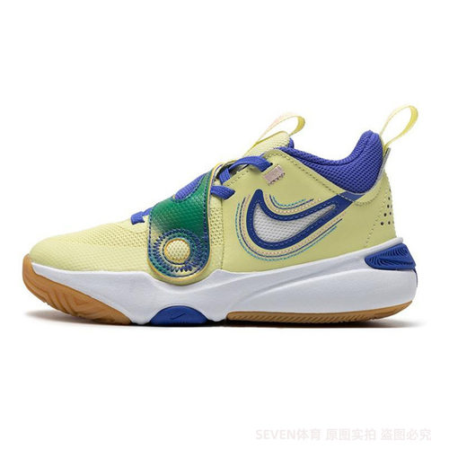 正品NIKE/耐克大童低帮轻便百搭透气魔术贴休闲运动鞋FN6677-300