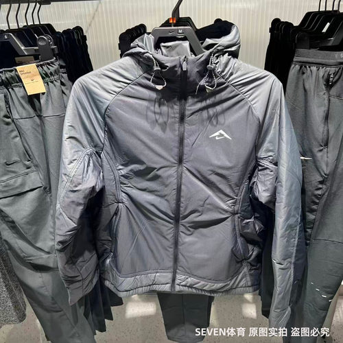Nike耐克25秋冬新款男士跑步拼接保暖宽松棉服外套夹克FZ0004-010