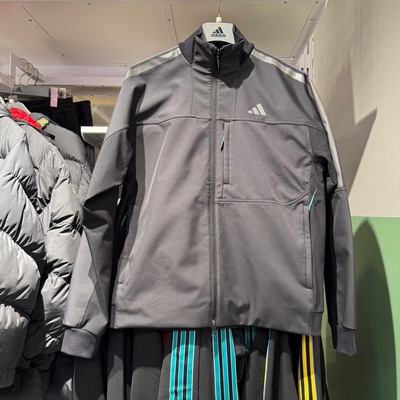 Adidas阿迪达斯男子26春外套梭织保暖防风跑步运动训练夹克KR0932