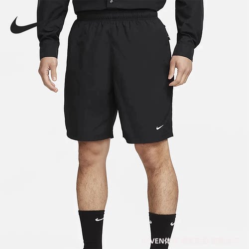 正品Nike/耐克男子跑步训练健身刺绣透气宽松运动短裤DX0750-010
