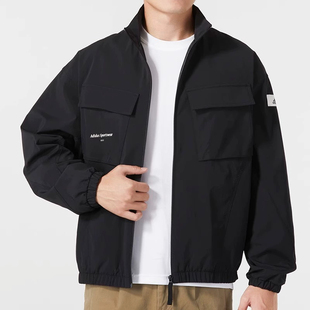 正品Adidas/阿迪达斯男子新款简约立领运动工装夹克外套IP4987