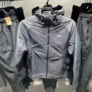 Nike耐克25秋冬新款男士跑步拼接保暖宽松棉服外套夹克FZ0004-010