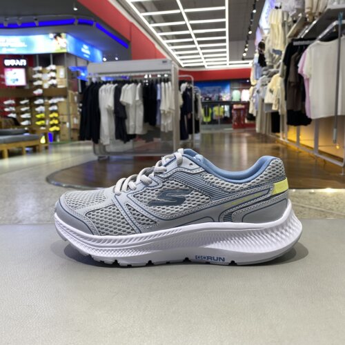 Skechers斯凯奇女大网眼26夏季新款网面轻便透气跑步鞋128651-GRY