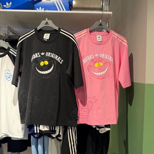 Adidas阿迪达斯三叶草男女迪斯尼柴郡猫联名运动短袖T恤 KX5312