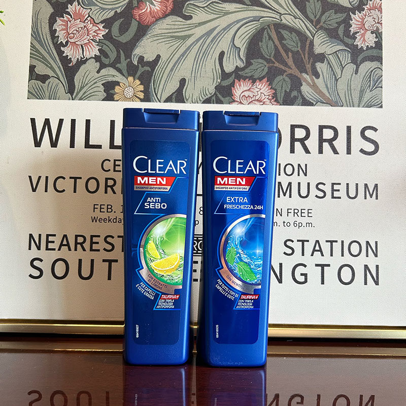 意大利进口CLEAR清扬男士控油去屑洗发水清爽止痒薄荷洗发露225ml