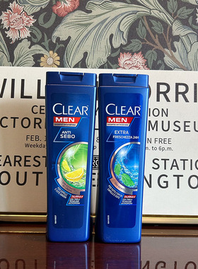 意大利进口CLEAR清扬男士控油去屑洗发水清爽止痒薄荷洗发露225ml