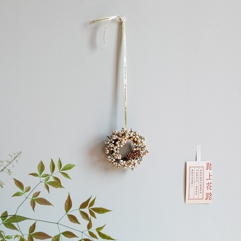 高级感干花壁饰装饰摆件