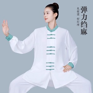 武唐记中国风三粒扣太极服新款古韵武术中华表演服练功服男