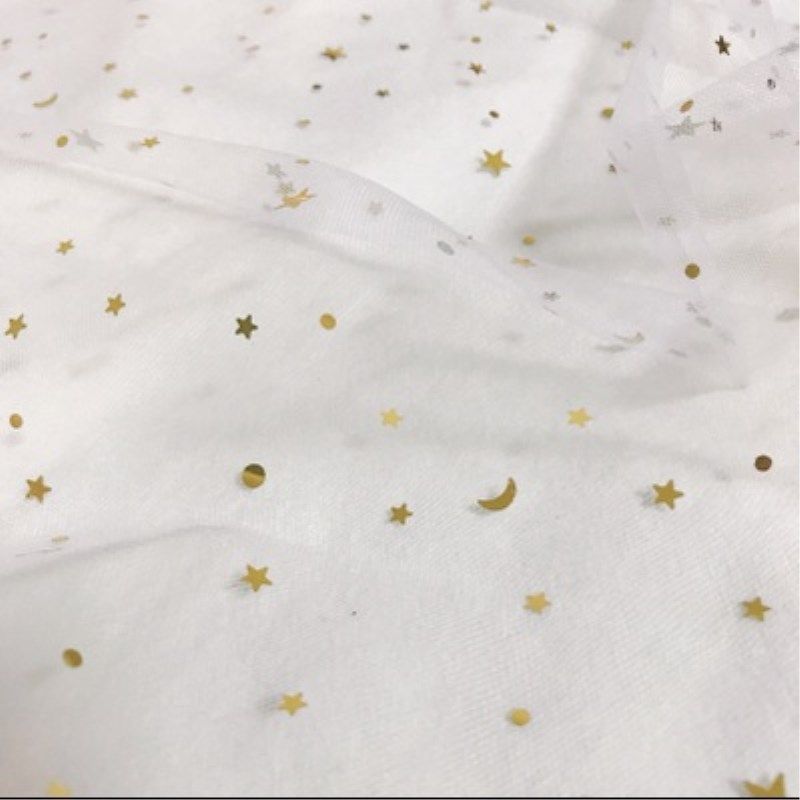 ins星星纱星月纱拍照派对网纱布