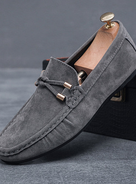 豆豆鞋男一脚蹬豆豆鞋 Loafer shoes men driving leather shoes