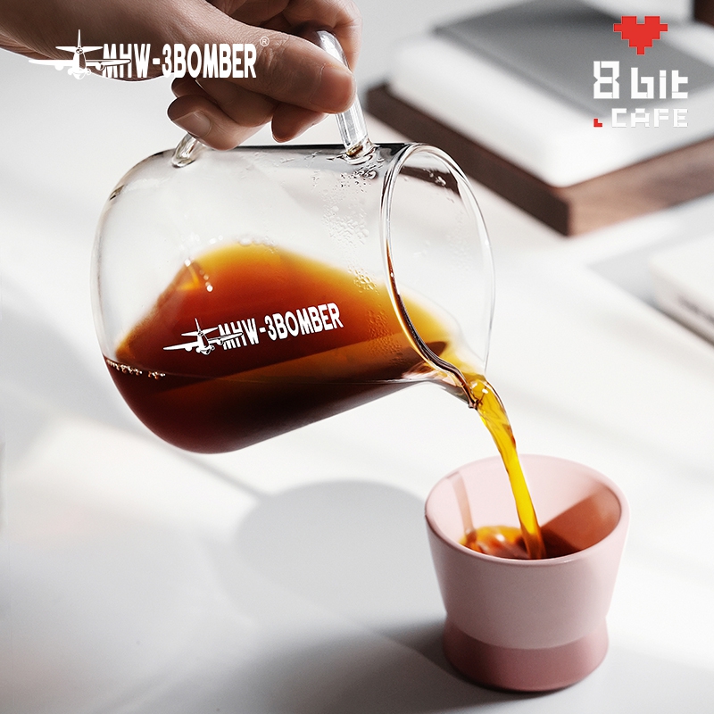 轰炸机咖啡分享壶500ml玻璃耐热