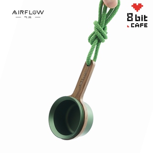 AIRFLOW气流黑胡桃木量豆勺短柄长柄咖啡粉豆勺原创专业定量勺12g