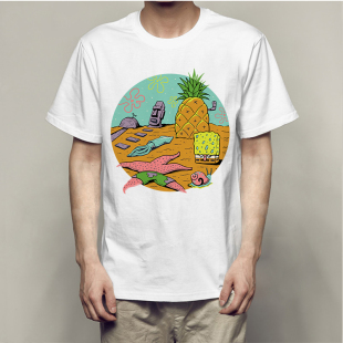 宽松圆领潮流透气短袖 超火休闲情侣T恤 新款 星空大战2020夏季