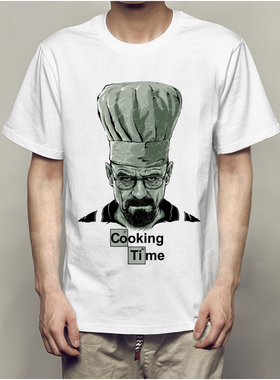 外贸新款印花绝命毒师Breaking bad男士短袖T恤周边电影T恤打底