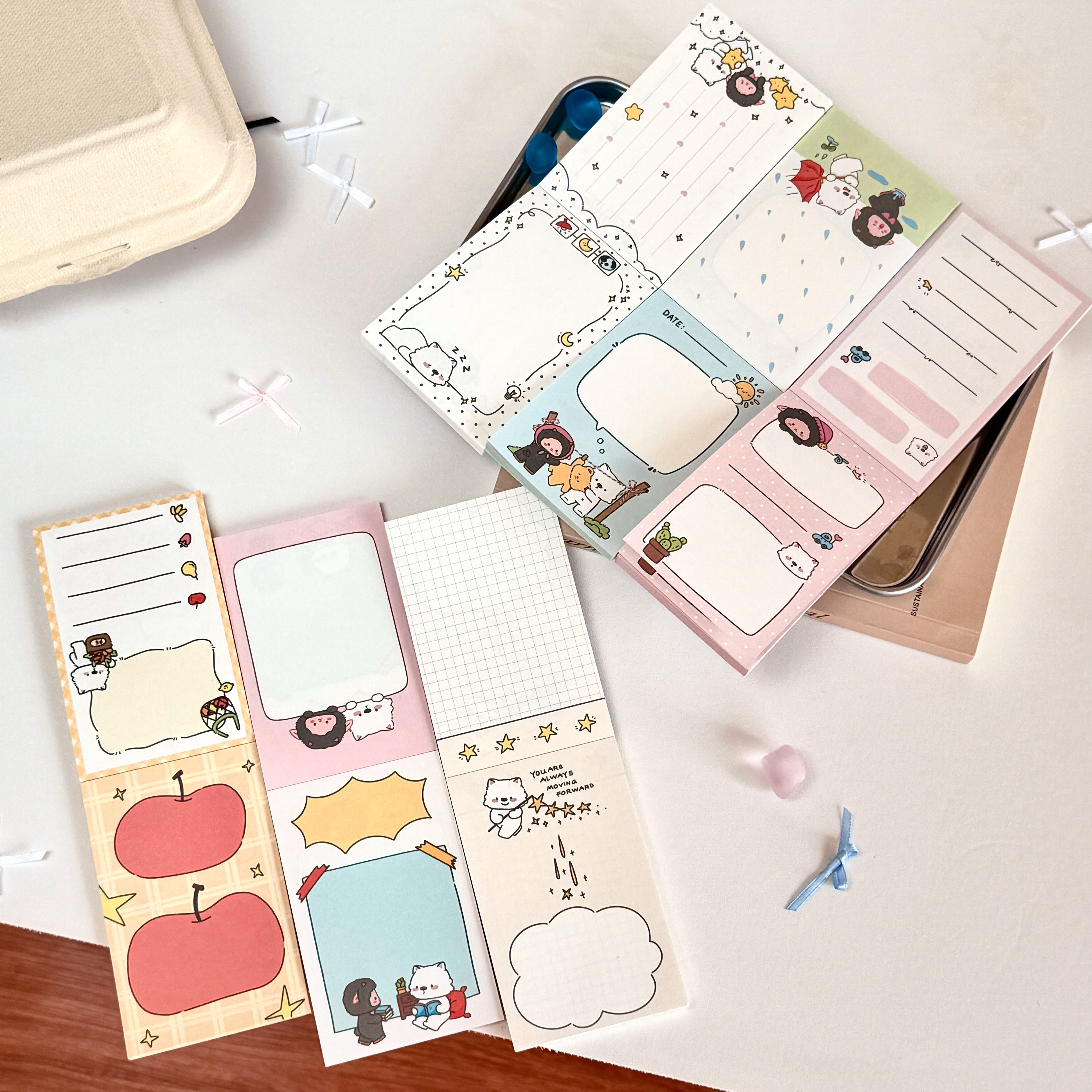 「晒毛厂文创」原创设计可爱小动物便签本m5双面印刷内页ins分装,文具电教/文化用品/商务用品,便签本/便条纸/N次贴,淘宝优惠券,粉丝福利购,淘宝优惠卷