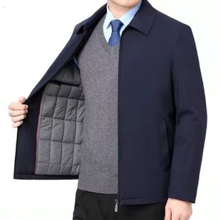 加厚新款 清仓断码 外套球冬季 棉服男士 休闲夹棉加厚高档外套 爸爸装