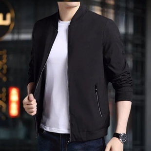 立领高端潮流棒球服短款 男士 休闲外套夹克2023春秋季 新款 风衣男装