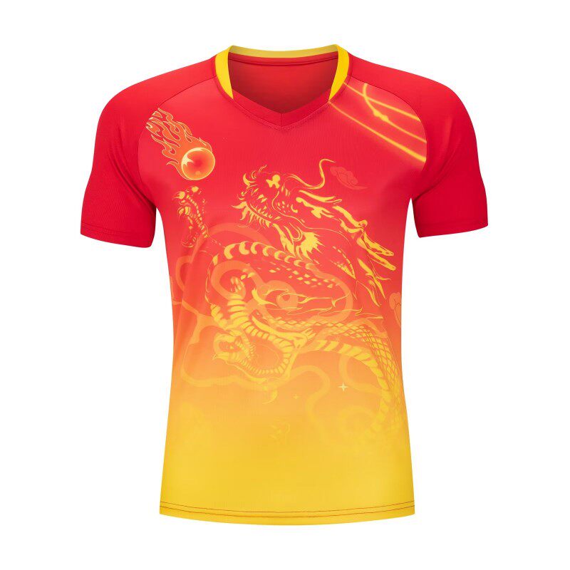 新款足球服套装龙纹训练服短袖2026年龙船定制赛事龙舟赛休闲队服