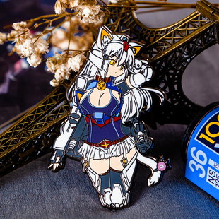 高达胸针改RX78女高达徽章绫波丽EVA高档别针ins Fanaticpins自制