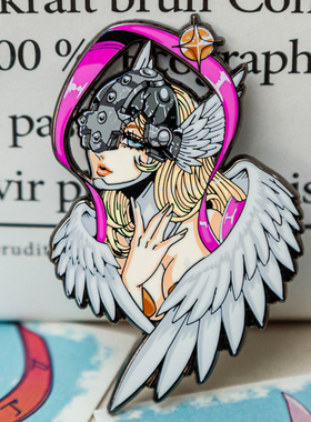 Fanaticpins原创设计数码宝贝天女兽动漫金属徽章胸针周边ins饰品