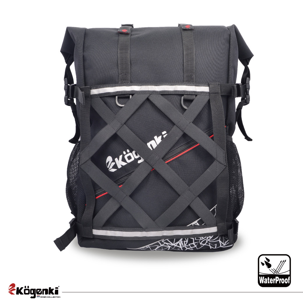 德国 Kogenki 30L云款防水骑士包骑行包安全帽头盔全盔双肩背包