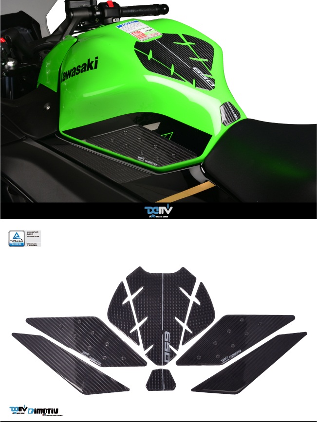 德国 DIMOTIV KAWASAKI 川崎 NINJA 650 碳纤维油箱鱼骨贴纸 DMV