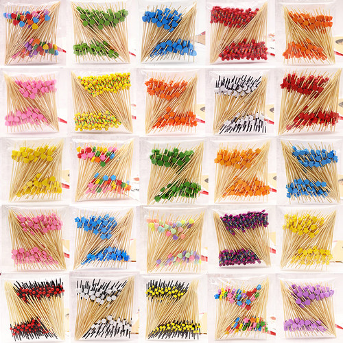 花签装饰水果签冷菜盘饰创意竹签