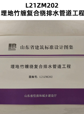 山东图集 L21ZM202 埋地竹缠复合绕排水管道工 Z