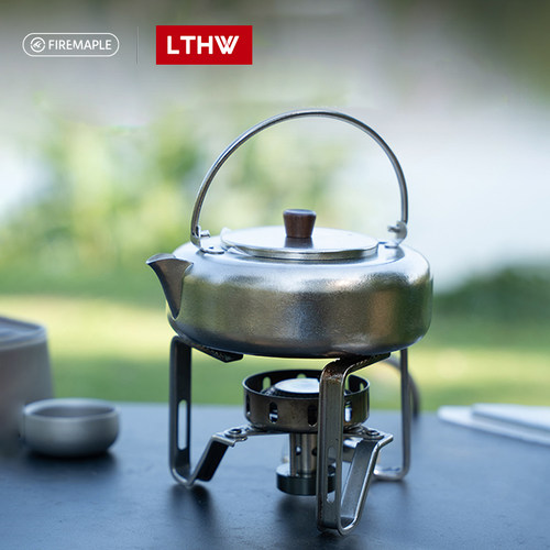 火枫一念钛茶壶烧水壶泡茶家用单壶户外便携煮茶450ML茶水分离
