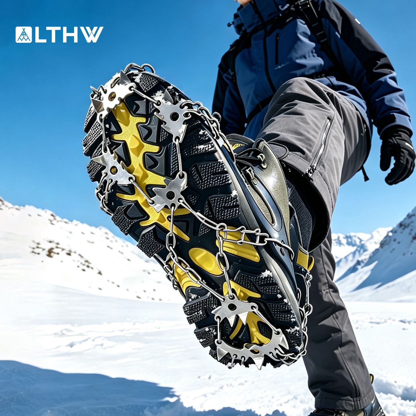 LTHW旅腾登山冰爪防滑鞋套雪地神器户外专业款鞋钉下雪防滑链雪爪
